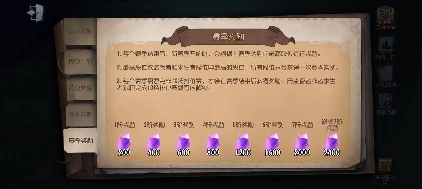 第五人格23赛季段位奖励怎么计算的？奖励物品一览