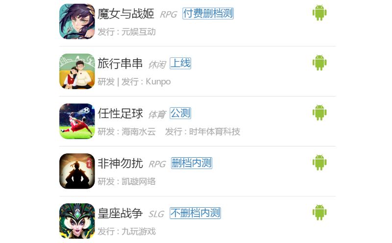 11月14日至20日新游开测表2