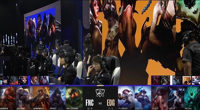 FNC对战EDG:EDG成功获胜晋级八强1