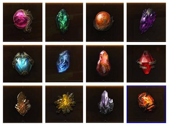 暗黑破坏神不朽死灵法师宝石图片及说明 宝石如何选择